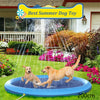 Non-Slip Splash Pad, Summer Water Play Mat for Kids & Pets, Outdoor Dog Pool