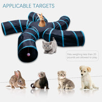 Tree-patterned pet tunnel, cat and dog toy.